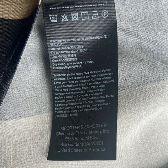 WB WithBlack Long Sleeve Striped Shirt - S - Picture 7 of 7